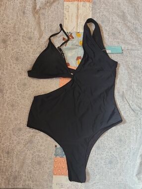 Black One-Piece Swimsuit